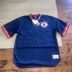 Boston Red Sox NEW Batting Practice Baseball Jersey Mitchell & Ness Size 2XLT